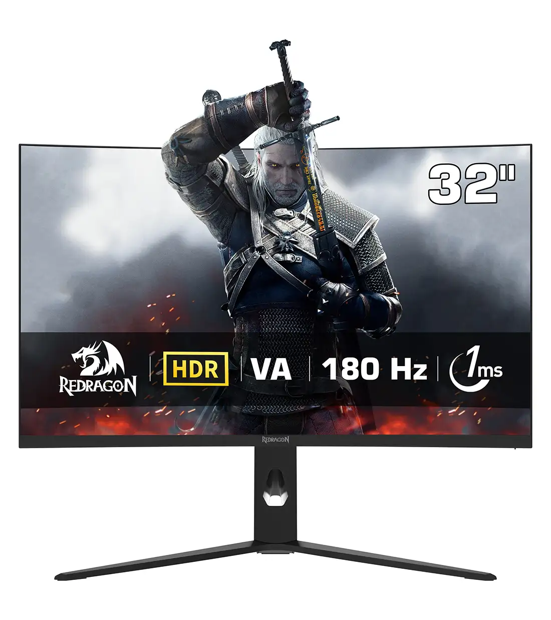 Redragon GMQ3212RVC 32 Inch Full HD 1ms 180Mhz Gaming Monitor