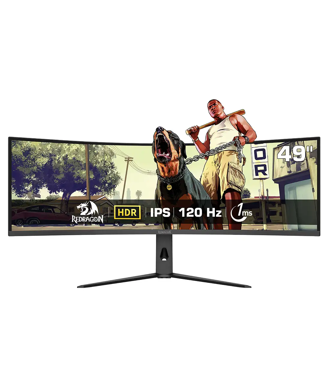 Redragon GMQ4966RMC 49 Inch Full HD  1ms 120Mhz  Gaming Monitor