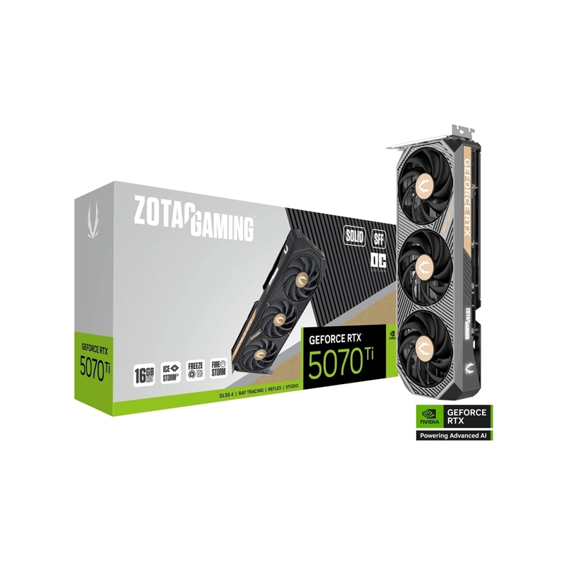 Zotac Gaming GeForce RTX5070 Ti SOLID SFF OC 16GB GDDR7 Graphic Card