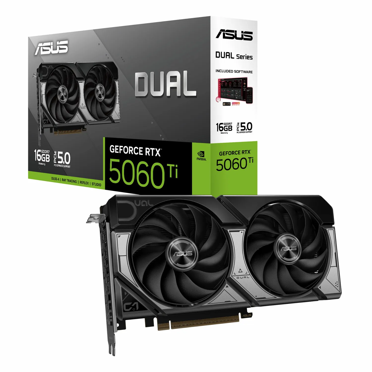 ASUS Dual GeForce RTX 5060 Ti 16GB GDDR7 Graphics Card