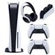 Sony PlayStation 5 Game Console Bundle 2Gamepads & Headset & Charger