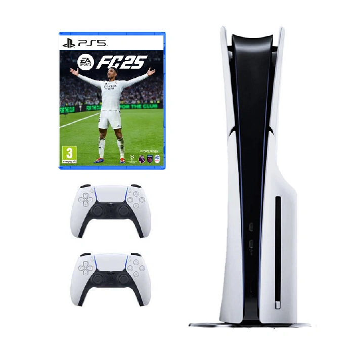 Sony PlayStation 5 Slim 1TB (With Dual Sense Controller + EA Sports FC 25 Game) Console