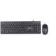hatron Hatron HKC215،Membrane Switch، Full-Size  Wired Desktop Mouse And Keyboard