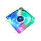 Bluelans 8025 Clear 8cm with LED Lights Chassis Cooling Fan for PC Computer Case Cooler