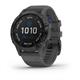 Garmin Fenix 6 Pro Solar Edition Watch with Silicone Gray Band