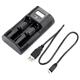 Soshine T2 LCD Universal Battery Charger for Li-ion Ni-MH LiFePO4 C AA AAA