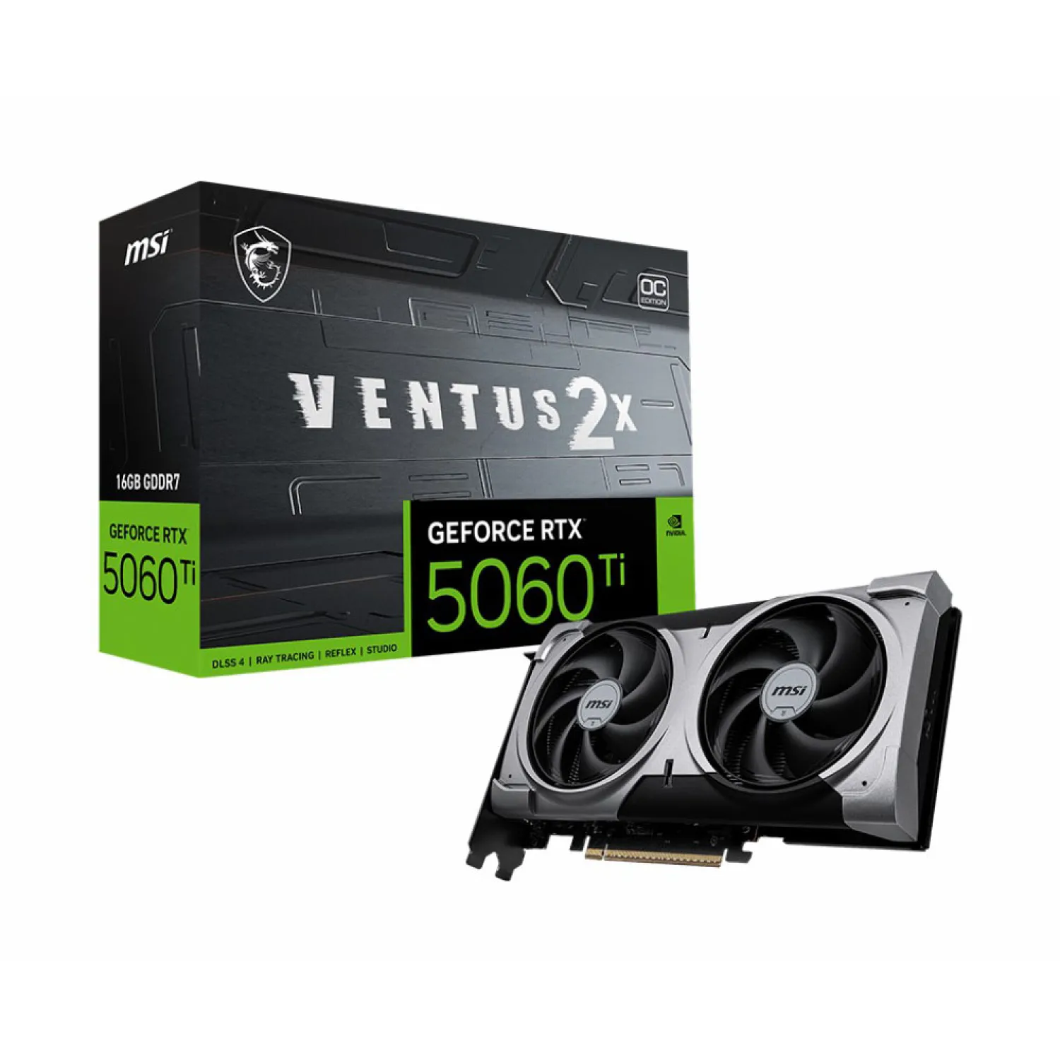 MSI GeForce RTX 5060 Ti 16G VENTUS 2X OC PLUS Graphics Card