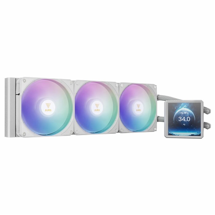 فن پردازنده مایع گیم دیاس Aura GL360 LCD  White