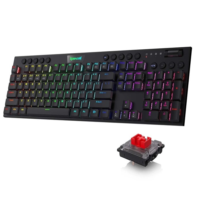 کیبورد مکانیکی ردراگون مدل Redragon Horus Pro K618 RGB