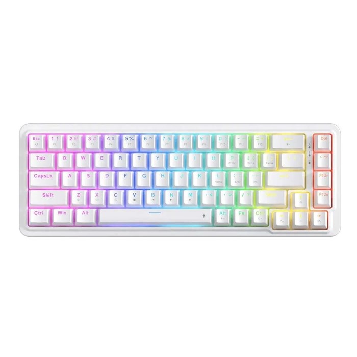 کیبورد با سیم مکانیکال گیمینگ ردراگون مدل K709 Gasket RGB White