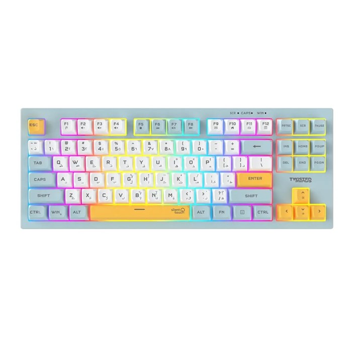 کیبورد گیمینگ تویستد مایندز مدل Spectrum TM-MK75-W RGB