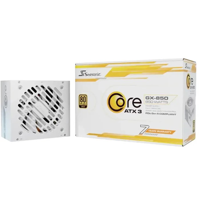 پاور کامپیوتر 850 وات سی سونیک مدل Core GX-850-V2 ATX 3.1 80+ Gold سفید