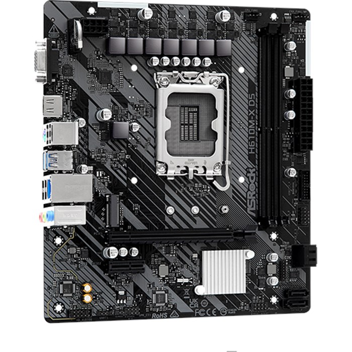 مادربرد ازراک مدل H610M-X DDR5  - 3