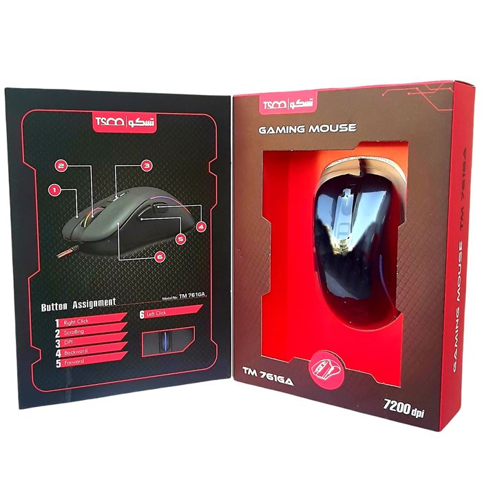 ماوس مخصوص بازی تسکو مدل TM 761GA - 13