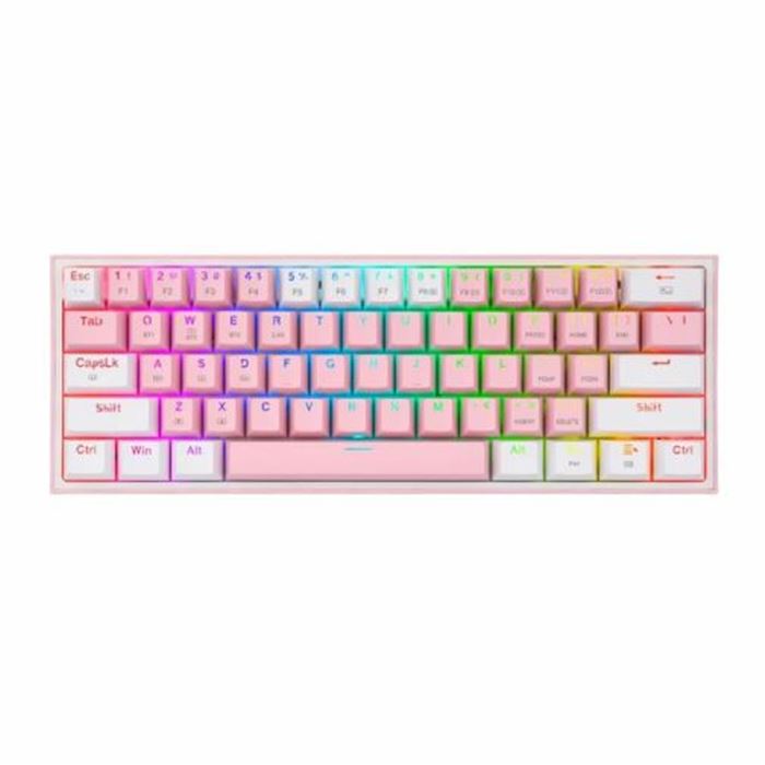 کیبورد مکانیکال گیمینگ ردراگون K616 FIZZ Pro PINK/WHITE RGB - 2