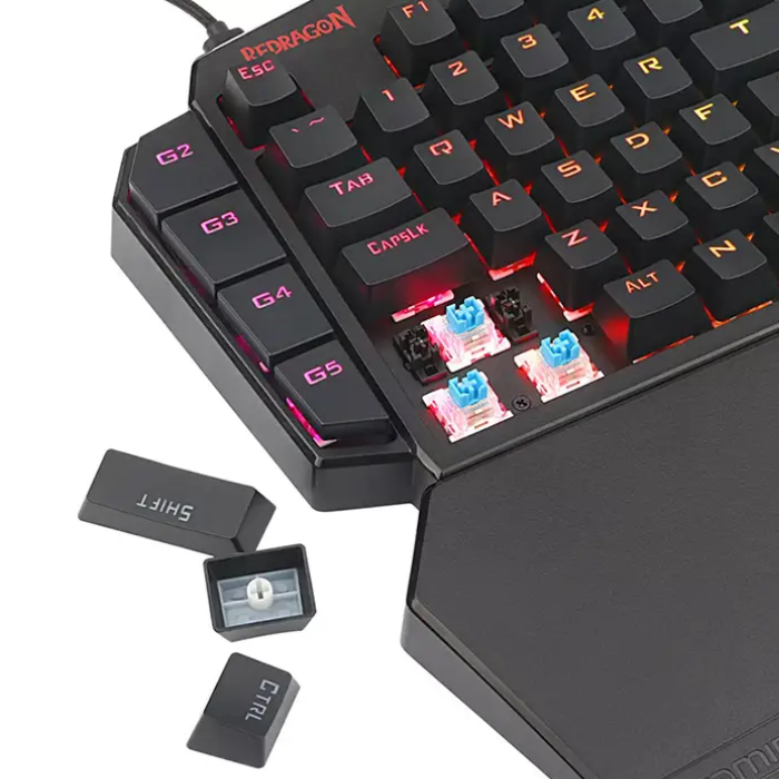 کی پد بی سیم و باسیم گیمینگ ردراگون مدل Diti K585 - 4