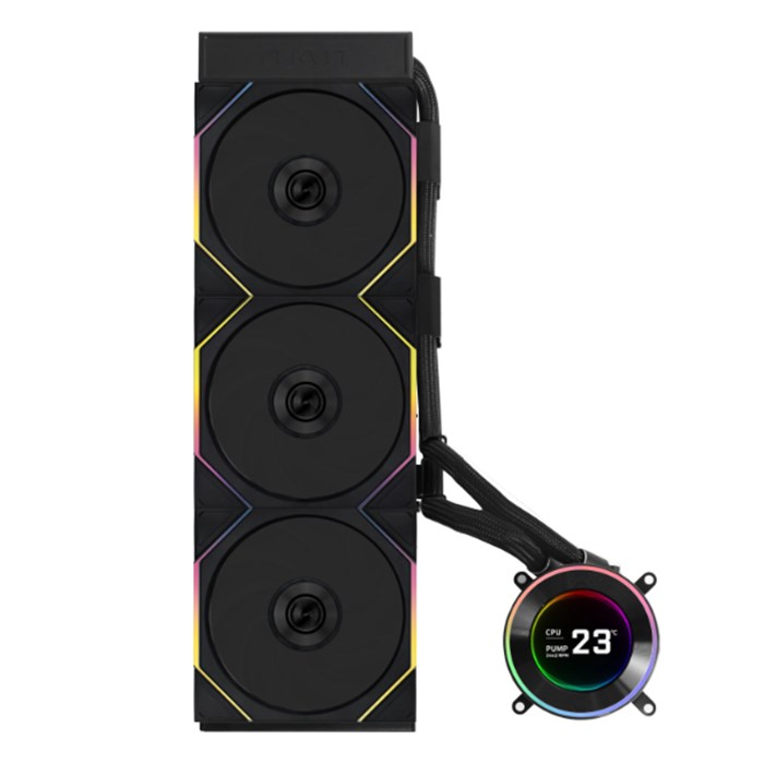 کولر پردازنده مایع لیان لی مشکی مدل Hydroshift II LCD-C 360TL AIO
