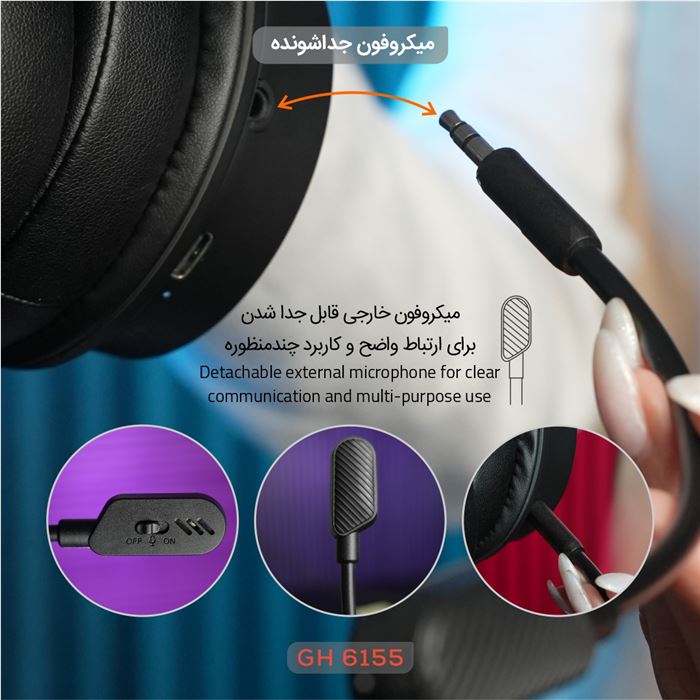 هدست گیمینگ تسکو مدل GH 6155 Kronos - 9