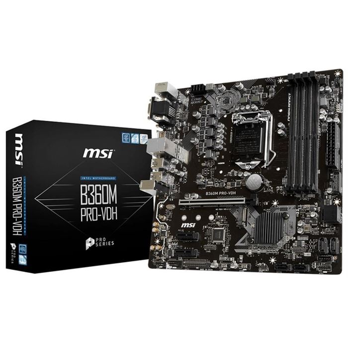 MSI B360M PRO-VDH LGA 1151 Motherboard - 2