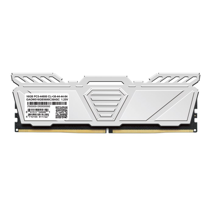 رم کامپیوتر DDR5 تک کاناله 4800 مگاهرتز CL40 گیل Polaris ظرفیت 16 گیگابایت سفید - 2