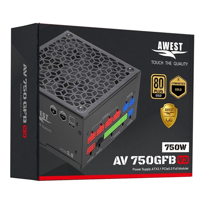 پاور اوست 750 وات گلد فول ماژولار AV750 GFB LITE V3 - 2