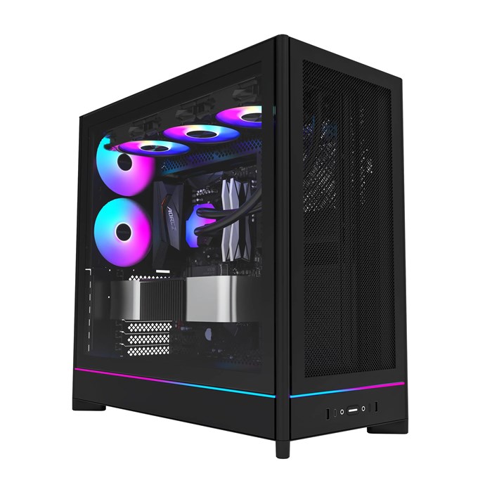 کیس مشکی مونتک مدل MONTECH HS01 PRO BLACK - 2
