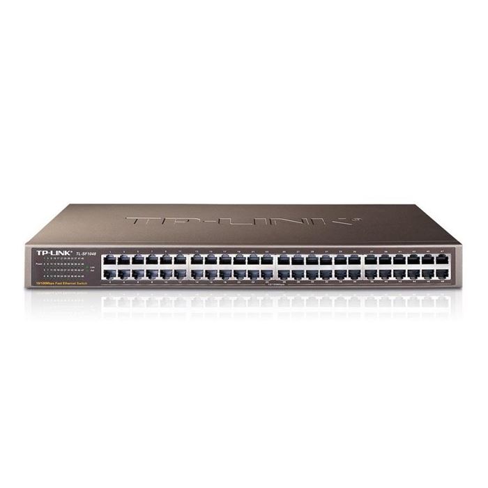 سوییچ 48 پورت مگابیتی و رکمونت تی پی-لینک مدل TL-SF1048 - 9