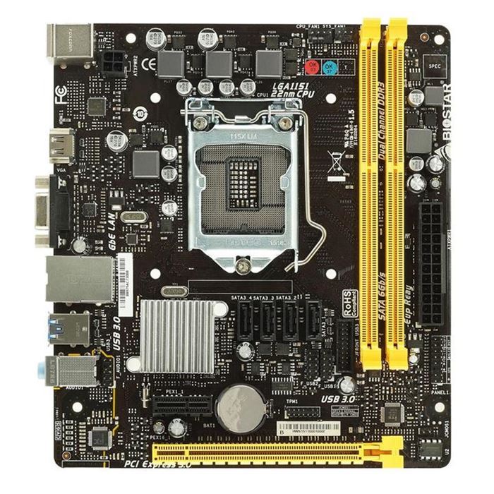 مادربرد بایوستار مدل H110MHV3 سوکت 1151 - 5