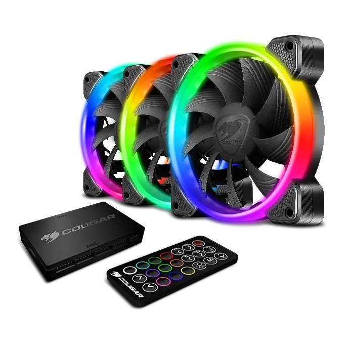 فن کیس کاگر مدل VORTEX RGB HPB 120 3-PCS Cooling Kit