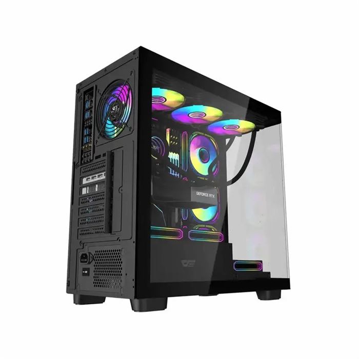 کیس کامپیوتر گیمینگ دارک فلش مدل DS900G ATX Black - 2