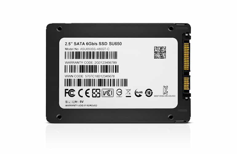 حافظه SSD ای دیتا مدل Ultimate SU650 ظرفیت 120 گیگابایت