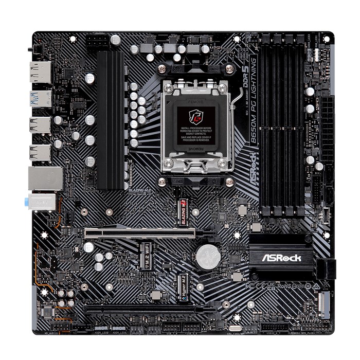 مادربرد ازراک مدل B650M DDR5 PG Lightning - 2