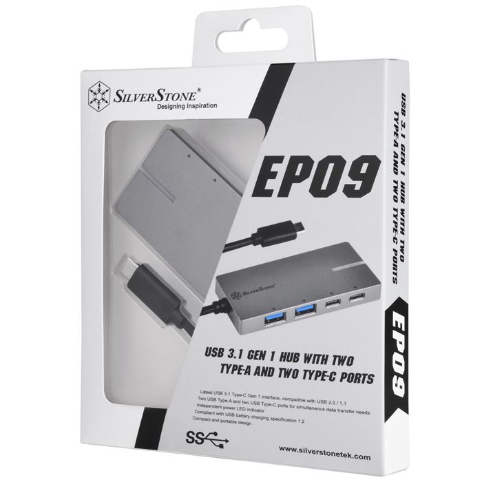 مبدل Type-C به USB/TYPE-C سیلور استون مدل EP09C - 10
