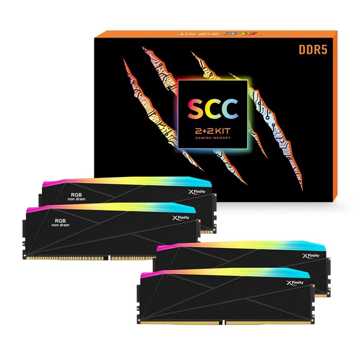  رم وی کالر دو کاناله Manta XFinity RGB 48GB (2 x 24GB) +2 KIT DDR5 8200 UDIMM CL40 - 2