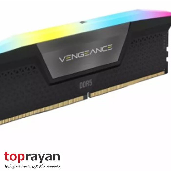 رم کامپیوتر DDR5 دو کاناله 5200 مگاهرتز CL38 کورسیر VENGEANCE RGB ظرفیت 96 گیگابایت - 3