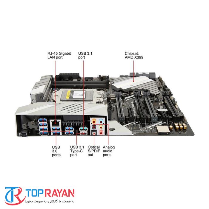 مادربرد ایسوس مدل PRIME X399-A سوکت TR4 - 3