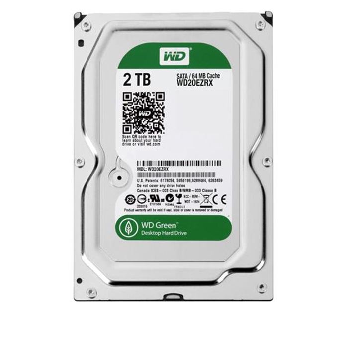 هارددیسک اینترنال وسترن دیجیتال سری سبز مدل WD20EZRX ظرفیت 2 ترابایت - 7
