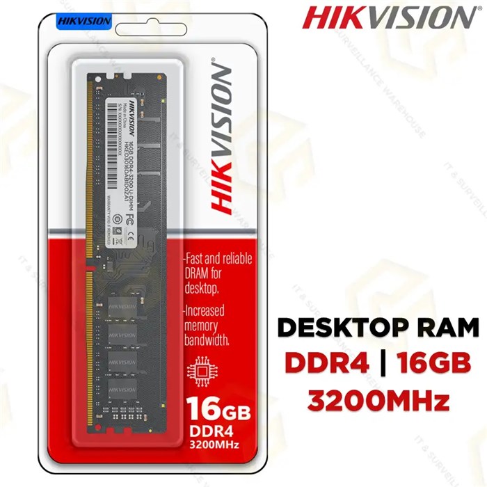 رم کامپیوتر DDR4 تک کاناله ظرفیت 16 گیگابایت 3200 مگاهرتز هایک سمی - 4