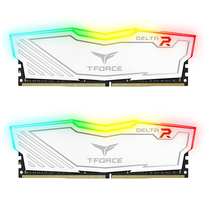 رم دسکتاپ DDR4 دو کاناله 3200 مگاهرتز CL15 تیم گروپ مدل T-Force Delta RGB ظرفیت 32 گیگابایت