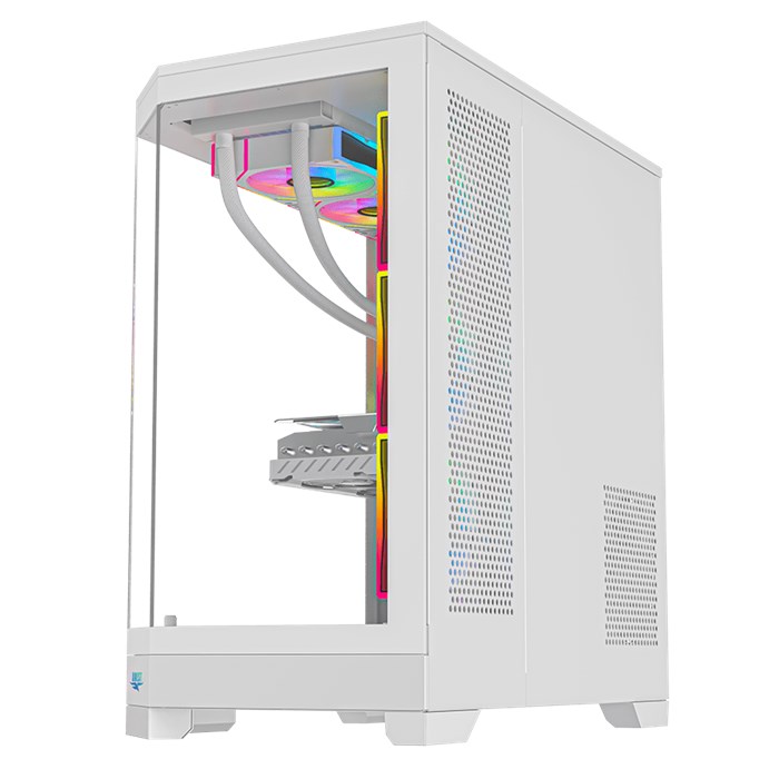 کیس گیمینگ سفید اوست مدل GT-AQ1-MW - 3