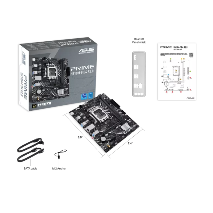 مادربرد ایسوس مدل PRIME H610M-F D4 R2.0  - 9