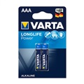 Varta Longlife Power 2AAA Half Pen Battery
