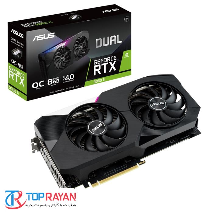 کارت گرافیک ایسوس Dual GeForce RTX 3060 Ti V2 OC Edition 8G Gaming - 5