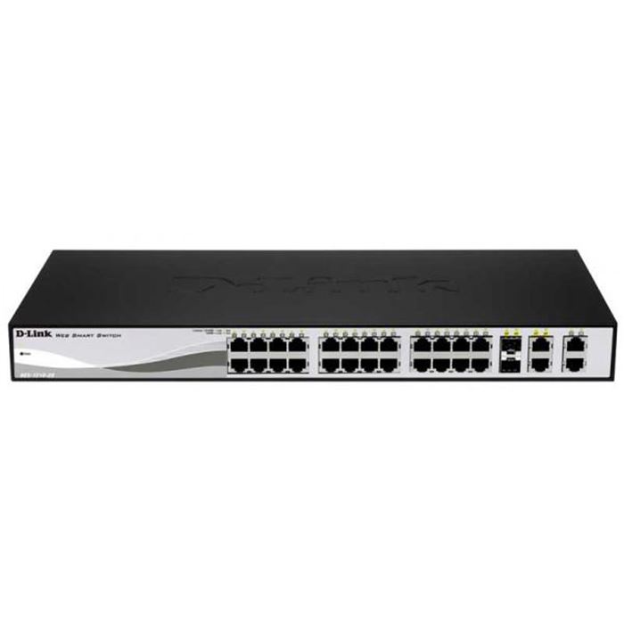 سوییچ 28 پورت مگابیتی و اسمارت دی-لینک مدل DES-1210-28P همراه با چهار پورت گیگابیتی - 8