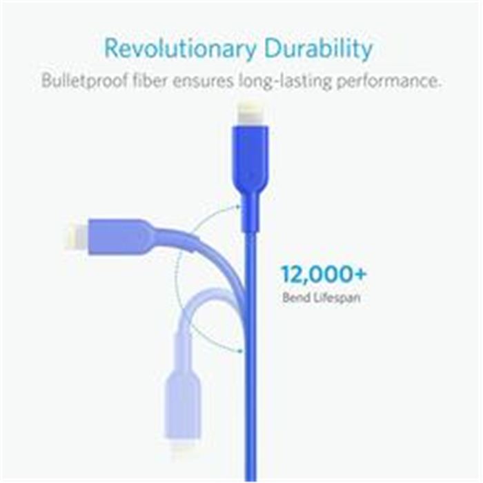 کابل لایتنینگ Anker مدل PowerLine DURA II با طول ۳ متر - 2