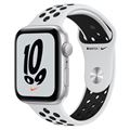Apple Watch Series SE 2021 GPS 44mm Silver Aluminum Case with Pure Platinum/Black Nike Sport Band