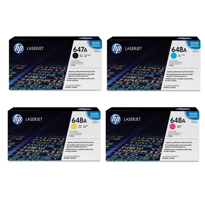 کارتریج ست چهار رنگ اچ پی مدل ۶۴۷A-۶۴۸A CMYK - 9
