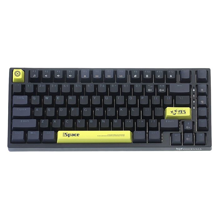 کیبورد گیمینگ اونیکوما مدل G52، مکانیکال سوییچ قهوه ای، Tenkeyless، نورپردازی RGB