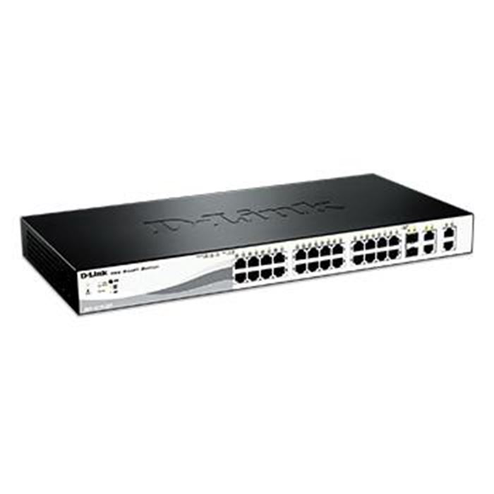 سوییچ 28 پورت 10/100 و اسمارت دی-لینک مدل DES-1210-28 همراه با چهار پورت گیگابیتی - 7