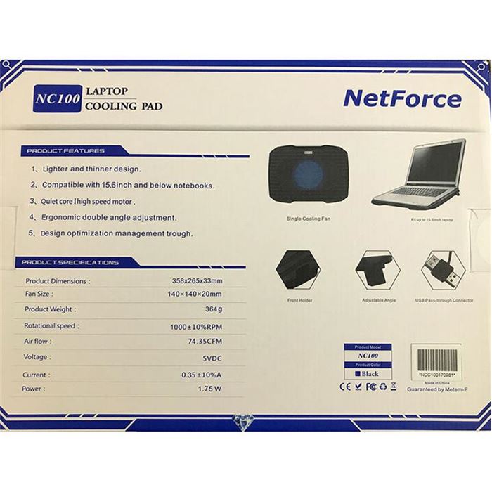 پایه خنک کننده نت فورس مدل NC100 - 8